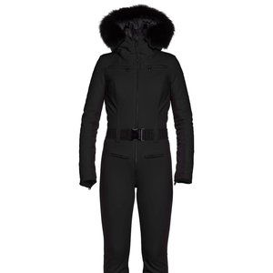 Goldbergh Black Parry Skisuit with Fur Hood
